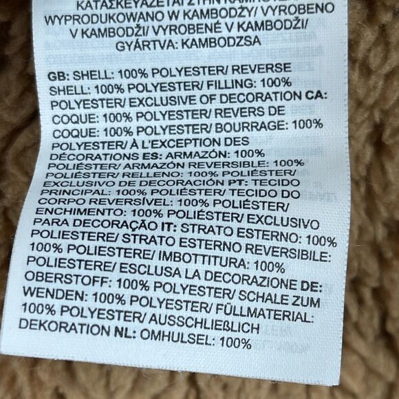 The North Face Reversible Mount Chimbo Jacket Baby 6-12 M Blue Sherpa Full Zip - Picture 11 of 16